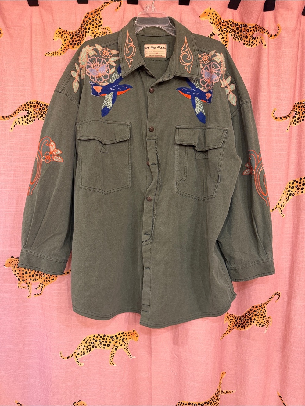 Free People We The Free Take Flight Embroidered Shirt - Picture 5 of 13
